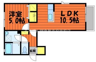 ハピネス中畝　A棟の物件間取画像